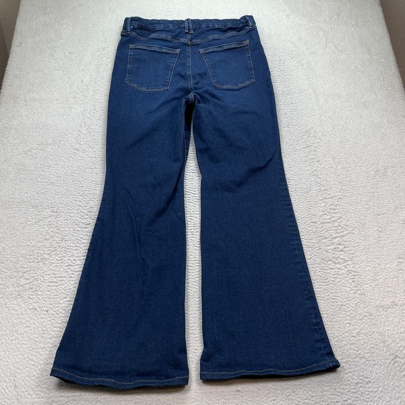 Good American Flare Jeans Women's Size 5 (Fits 34X32) Blue Denim GLF478T - Picture 9 of 9